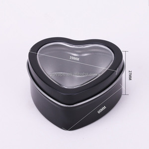 <span class=keywords><strong>Cadeau</strong></span> unique en forme de cœur en forme d'amour pour la Saint-Valentin petite bougie en <span class=keywords><strong>étain</strong></span> noir brillant rose rouge petite boîte en <span class=keywords><strong>étain</strong></span> pour <span class=keywords><strong>cadeau</strong></span> de mariage artisanal - Product Image 6