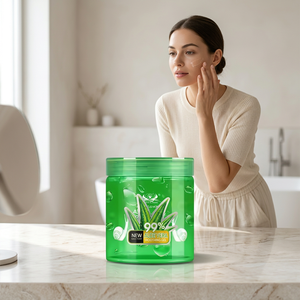 Gel de <span class=keywords><strong>Aloe</strong></span> <span class=keywords><strong>Vera</strong></span> y Baba de Caracol Santino 99% al por Mayor de Fábrica, Reparador de Quemaduras Solares, Eliminador de Acné, Gel Hidratante Facial y Corporal Refrescante - Product Image 6