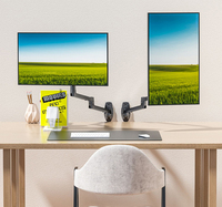 7013 17 "-38" ressort mécanique aluminium acier Lcd moniteur support TV support mural bras Long 840mm 3-11kg Vesa 100x100