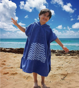 Serviette de bain à langer en microfibre <span class=keywords><strong>Poncho</strong></span> pour enfants Serviette de plage à capuche pour fille et garçon <span class=keywords><strong>Surf</strong></span> <span class=keywords><strong>Poncho</strong></span> avec poche - Product Image 5
