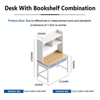 Organisateur de bureau moderne et durable pour enseignant, personnalisable, avec deux tiroirs verrouillables