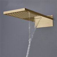Système de douche encastré chromé WEIHAO, douche pluie rectangulaire et douchette à main, ensemble combiné avec robinet mélangeur en laiton massif