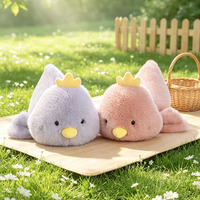 Fabricant de peluches personnalisées : Poussins jaunes couchés mignons, animaux en peluche, oreillers à câliner, jouets en peluche lestés doux pour compagnon de sommeil