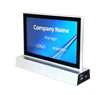 Sistema de Pantalla LCD para Conferencias sin Papel de 9"/10", Actualización de Datos en Red, Placa Electrónica con Nombre para Salas de Reuniones, Oficinas y Hoteles