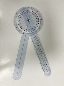 6 inç 8 inç 12 inç 360 derece 180 derece kemik ölçüm cetveli plastik PVC tıbbi hastane çok cetvel Spinals gonyometresi - Product Image 5