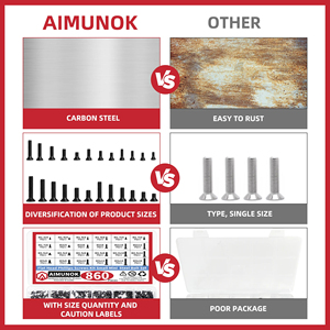 860PCS Small Computer Screw Combination Kit Black Micro Glasses Screw M1.2 M1.4 M2 M3 - Product Image 5