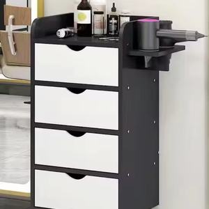 Chariot de salon Kelly, dernier design, en or, chariot de beauté amovible, chariot de rangement pour maquillage - Product Image 5