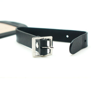 Cuero genuino titular de la tarjeta de cuello cordón, correa de las oficinas de la Escuela de la placa de identificación titular de la tarjeta de la policía de la titular de la placa de - Product Image 3