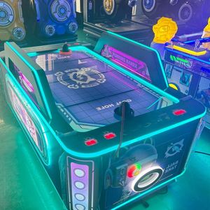 Jeu électronique de hockey sur air de table avec souffleur d'air, surface lisse, jouet d'intérieur pour enfants - Product Image 4