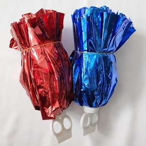 <span class=keywords><strong>Pompon</strong></span> en PET tenu dans la main à <span class=keywords><strong>deux</strong></span> têtes pompons acclamants 2025 Offre Spéciale Cheerleading Sports bonne qualité 10 pièces/sac d'opp - Product Image 2