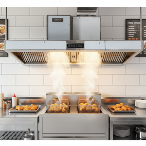 Hotte aspirante <span class=keywords><strong>de</strong></span> cuisine professionnelle en acier inoxydable <span class=keywords><strong>de</strong></span> 1,5 m pour hôtels et restaurants, personnalisable en usine, certifiée CE - Product Image 1
