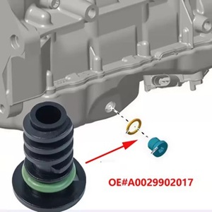 Mercedes-Benz Oil Pan Drain <b>Plug</b> Kit A0029902017 Nylon Replacement for E300L C200 E53 S63 S550 S450 S320 - Product Image 1