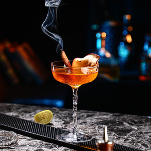 Copa de Vino de Cristal de Lujo Moderna Nórdica con Tallo en Espiral, Hecha a Mano, Ecológica, Apta para Lavavajillas, para Cócteles y Copas Coupe - Product Image 6
