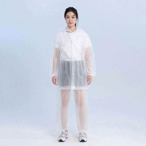 เสื้อกันฝนคุณภาพสูงแบบพับได้ EVA สำหรับทุกเพศ กันน้ำ กันลม แฟชั่น สำหรับ 1 คน สกรีนโลโก้ได้ เหมาะสำหรับการเดินทาง แคมป์ปิ้ง ขายส่ง - Product Image 3