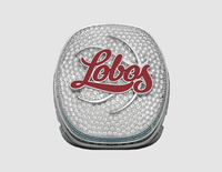 Bague de championnat multisports avec logo personnalisé - Style punk en alliage pour les jeunes, cadeau pour les occasions de fête