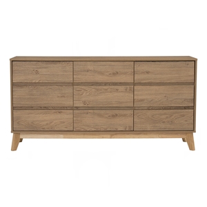 Aparador Versátil HIRADO de 1.5M en Color Roble Natural, Patas de Madera Maciza, Mueble Buffet Grande para Decoración de Comedor Estilo Escandinavo - Product Image 3