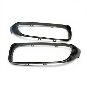 BENSNEES, accesorios personalizados para coche, cubierta protectora de parrilla delantera de fibra de carbono seca para <span class=keywords><strong>BMW</strong></span> M4 F82, modificación de rejilla de carbono - Product Image 1