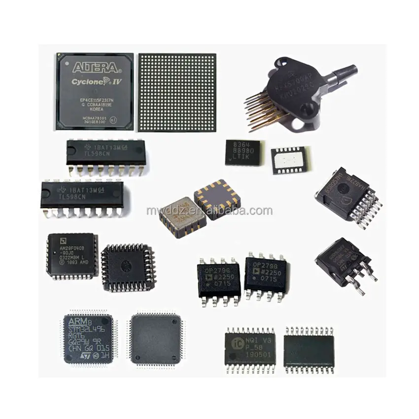 Condensadores de una sola parada Resistencias Conectores Transistores memoria IC Chip Componente electrónico Lista de materiales servicios