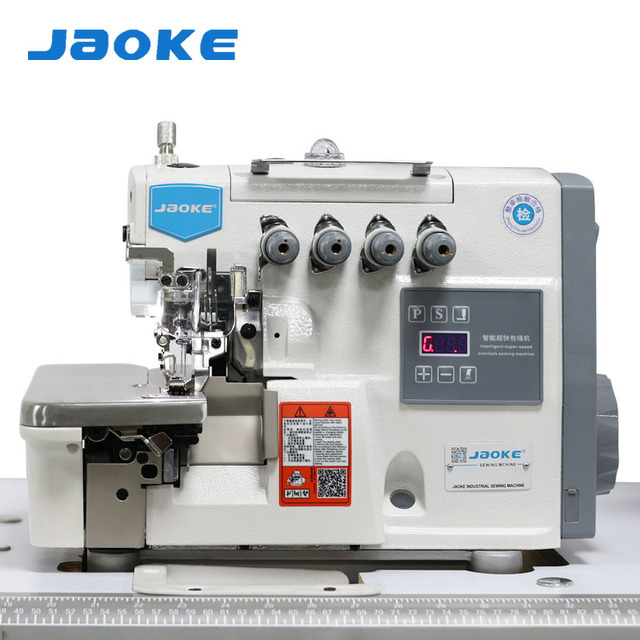 JAOKE New Pegasus EX Style Computerized Direct Drive Overlock Machine, High Speed Serger, 3/4/5 Thread Optional