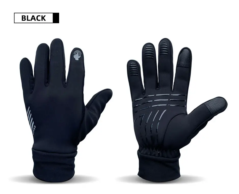Winter Bicycle Sport Gloves Motorbike Gloves Touch Screen Warm Winter Black Unisex Winter Bike Gloves Waterproof