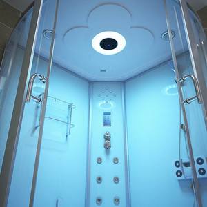 Cabina de ducha hecha a medida en blanco y negro cabina de ducha de vapor cabina de ducha de pie con <span class=keywords><strong>bañera</strong></span> - Product Image 2