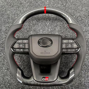 Volant en fibre de carbone de haute qualité pour Toyota LC Alphard 80 Series Hilux Land Cruiser Crown, accessoires de remplacement - Product Image 2