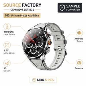 Nouvelle montre connectée 4G/5G H18 avec grand écran de 1,85 pouce, mémoire 3 Go + 32 Go, système Android 8.1, caméra, suivi d'activité, réponse aux appels - Product Image 1