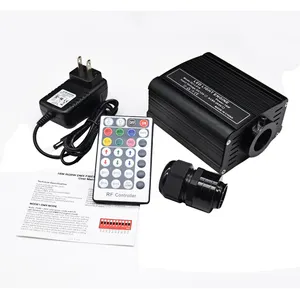 DMX 16W RGBW发光二极管光纤发动机射频遥控器，适用于各种光缆天花板照明驱动器