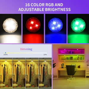 Petite <span class=keywords><strong>lampe</strong></span> à changement de couleur à éclairage amusant à piles pour chambre à coucher et armoires - Product Image 4