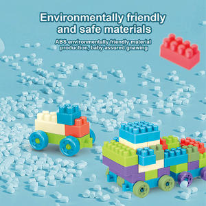 <strong>Colorful</strong> Plastic Animal Car Heart <strong>Shapes</strong> Mini Building <strong>Block</strong> <strong>Sets</strong> Bag for Kids - Product Image 5