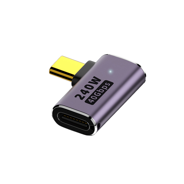 Customized Various Shapes 40Gpbs Adapter USB C Male to Female USB 4.0 Fast Charging Type C Converter