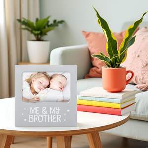 Creative Me and My Brother Eco-friendly Plastic <strong>Photo</strong> <strong>Frame</strong> Christmas Gift for Brother and <strong>Sister</strong> Souvenir - Product Image 1