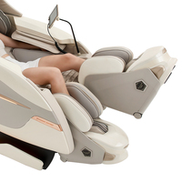 Hochwertiger 4D Sprachgesteuerter 135cm SL-Track Shiatsu-Massagesessel mit Individueller Fußmassage
