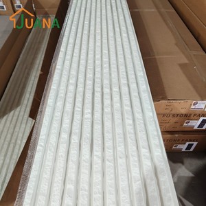 Panneau de <span class=keywords><strong>plafond</strong></span> artificiel de style design moderne, installation rapide, économie de coûts, revêtement mural interne, placage, modèle 3D, grande <span class=keywords><strong>dalle</strong></span> - Product Image 3