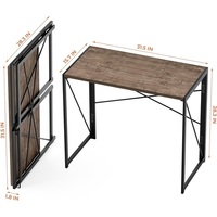 Bureau d'ordinateur pliable simple, gain de place, table pliable pour le bureau à domicile