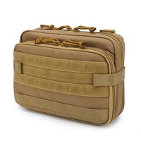 Pochette utilitaire tactique Molle doublée PVC outil médical sac utilitaire de Sport fermeture à glissière trousse de survie multi-fonction premiers soins mode