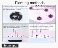 Jardinière électronique intelligente en ABS pour la culture de légumes d'intérieur sur bureau