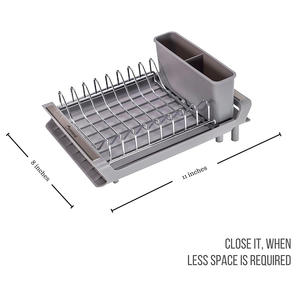 <span class=keywords><strong>Escurridor</strong></span> <span class=keywords><strong>de</strong></span> <span class=keywords><strong>Platos</strong></span> Extensible <span class=keywords><strong>de</strong></span> Acero Inoxidable Resistente para Fregadero <span class=keywords><strong>de</strong></span> Cocina, Organizador <span class=keywords><strong>de</strong></span> <span class=keywords><strong>Platos</strong></span> con Bandeja <span class=keywords><strong>de</strong></span> Drenaje - Product Image 4