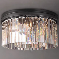 Lámpara de Techo de Cristal Dorado de Diseño, Lámpara LED Moderna de Lujo para el Hogar, Iluminación para Hoteles y Villas, Personalizable