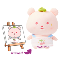 Couette en peluche miniature personnalisée avec fermeture éclair, super douce, garnissage en coton PP, accessoire de fête unisexe