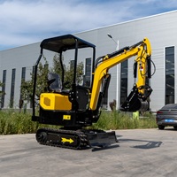 Máquina para Movimiento de Tierras HT10 Precios Económicos, Excavadora de 1 Tonelada, Fabricante Chino, Mini Excavadora Hidráulica en Venta