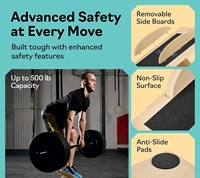 CZFIT Planche d'équilibre inclinée en bois 3-en-1 portable, durable, écologique et antidérapante pour exercices intérieurs des jambes et squats