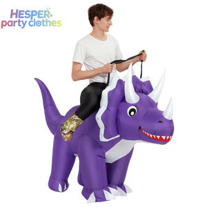 ชุดคอสเพลย์ไดโนเสาร์จูราสสิคสุดฮาสำหรับปาร์ตี้ฮาโลวีน HESPER ชุดมังกรพองลมสีแดงไฟ สำหรับผู้ใหญ่ ลายสัตว์/อนิเมะ คริสต์มาส - Product Image 2