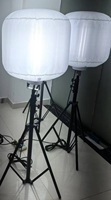 Lampe à ballon LED sur trépied pour chantier mobile, éclairage LED doux et lumineux pour la construction, les événements, les garages et les travaux en extérieur