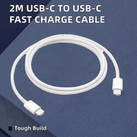 Vente en gros 2m de câble de chargeur rapide USB Type-C vers USB Type-C 3A PD tressé en nylon pour iPhone 15 16 Pro Max