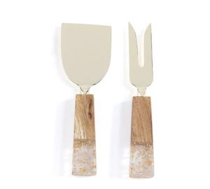 Ensemble de trois couteaux à fromage en acier, avec manche en perle, prix de gros, livraison gratuite - Product Image 4