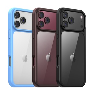 Cover per iPhone 18 Pro Max con Retro Trasparente in PC e Cornice Opaca, Anti-Ingiallimento, Antiurto, Leggera - Product Image 1