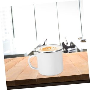Tasse en émail de sublimation de 12oz tasse en métal personnalisée tasse en émail tasses en émail blancs de sublimation - Product Image 2
