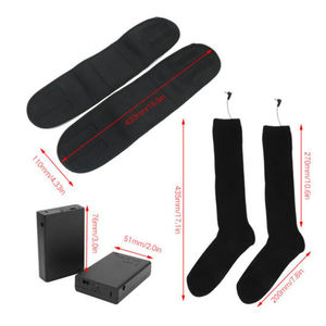 N1557 नई सर्दियों गर्म रिचार्जेबल हीटिंग मोजे बैटरी संचालित थर्मल मोजे कैम्पिंग राइडिंग लंबी पैदल यात्रा के लिए बिजली के गर्म मोजे - Product Image 3