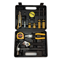 Ensemble complet de 12 outils de serrage manuels en boîte rigide pour la réparation automobile, la dépannage et la boîte à outils d'urgence, en acier au carbone